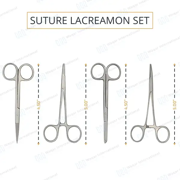 8 Pcs Suture Laceration Set - surgical instruments manufactured by Waqar International, Sialkot - view 2