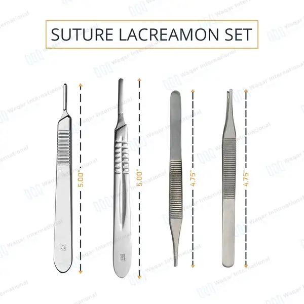 8 Pcs Suture Laceration Set - surgical instruments manufactured by Waqar International, Sialkot - view 3