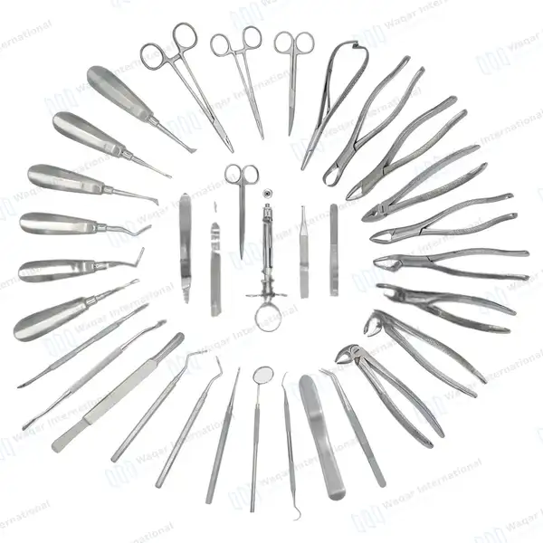 74 Pcs Oral Dental Extraction Surgery Set - surgical instruments manufactured by Waqar International, Sialkot - view 2