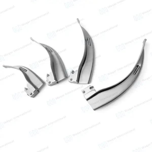11 Pcs Fiber Optic Macintosh & Miller Combo Laryngoscope Set - surgical instruments manufactured by Waqar International, Sialkot - view 2