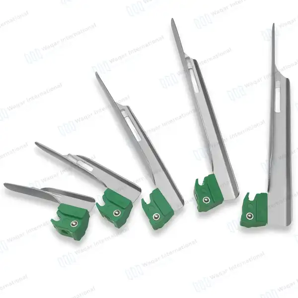 11 Pcs Fiber Optic Macintosh & Miller Disposable Laryngoscope Set - surgical instruments manufactured by Waqar International, Sialkot - view 3