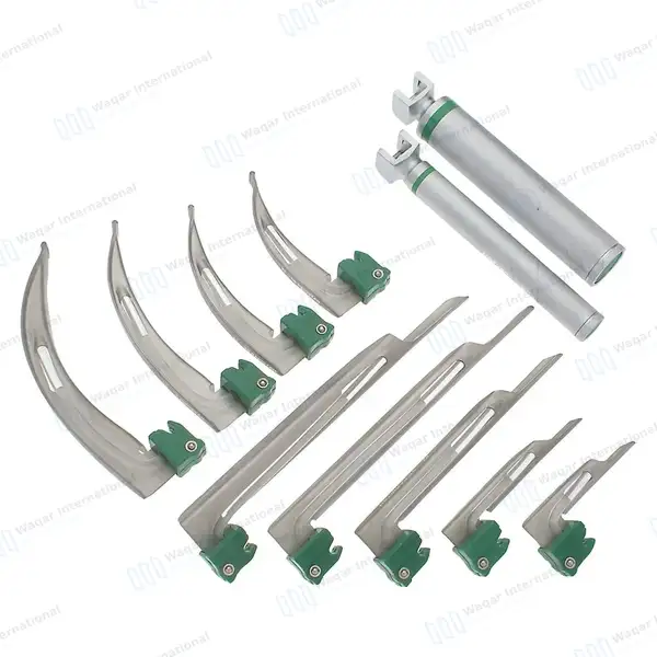 11 Pcs Fiber Optic Macintosh & Miller Disposable Laryngoscope Set - surgical instruments manufactured by Waqar International, Sialkot - view 4