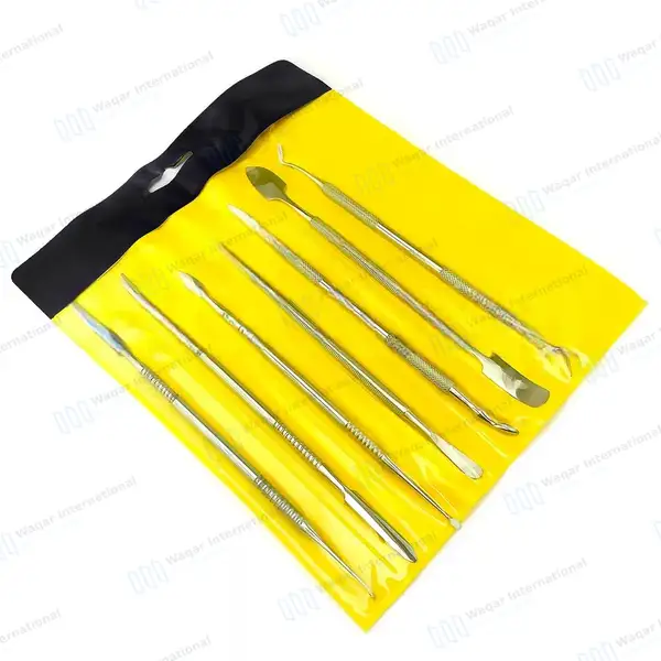7 Pcs Wax Carving Metal Clay Pottery Sculpting Tool Set - dental instruments manufactured by Waqar International, Sialkot - view 7
