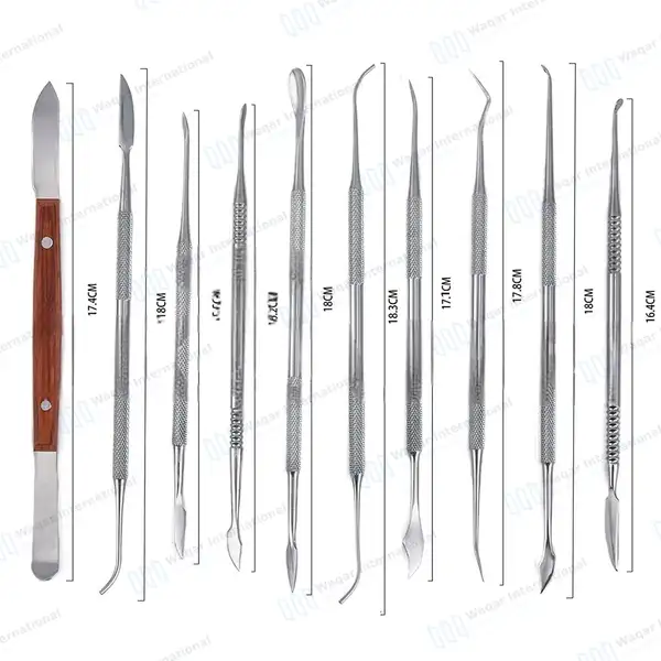 10 Pcs Wax Carving Spatula Modeling Kit - dental instruments manufactured by Waqar International, Sialkot - view 4