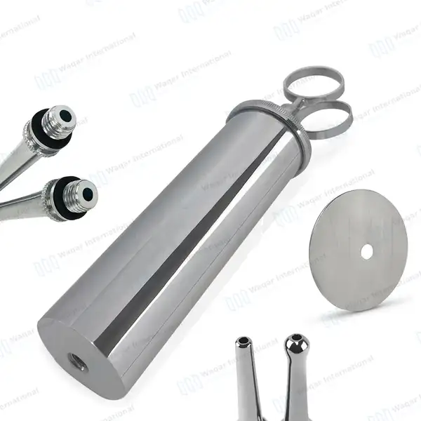 3 Pcs Ear Wax Cleaning Kit Ear Syringe 8 oz & Kidney Bowl 12″ - surgical instruments manufactured by Waqar International, Sialkot - view 2