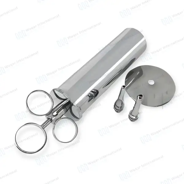 3 Pcs Ear Wax Cleaning Kit Ear Syringe 4 oz & Kidney Bowl 10″ - surgical instruments manufactured by Waqar International, Sialkot - view 2