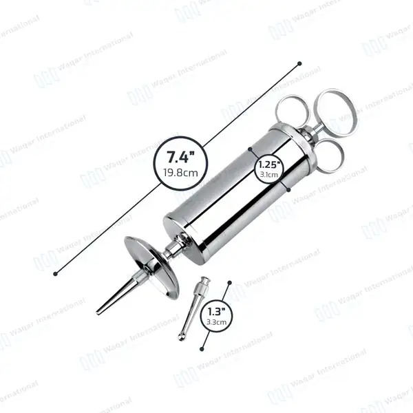 3 Pcs Ear Wax Cleaning Kit Ear Syringe 2 oz & Kidney Bowl 6″ - surgical instruments manufactured by Waqar International, Sialkot - view 3