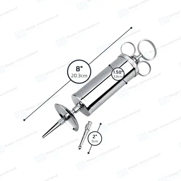 3 Pcs Ear Wax Cleaning Kit Ear Syringe 3 oz & Kidney Bowl 8″ - surgical instruments manufactured by Waqar International, Sialkot - view 3