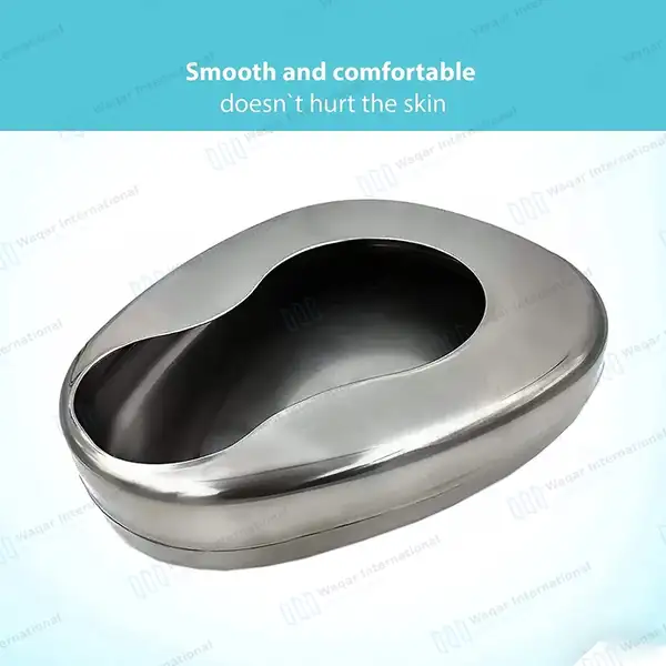 Stainless Steel Bed Pan - surgical instruments manufactured by Waqar International, Sialkot - view 2