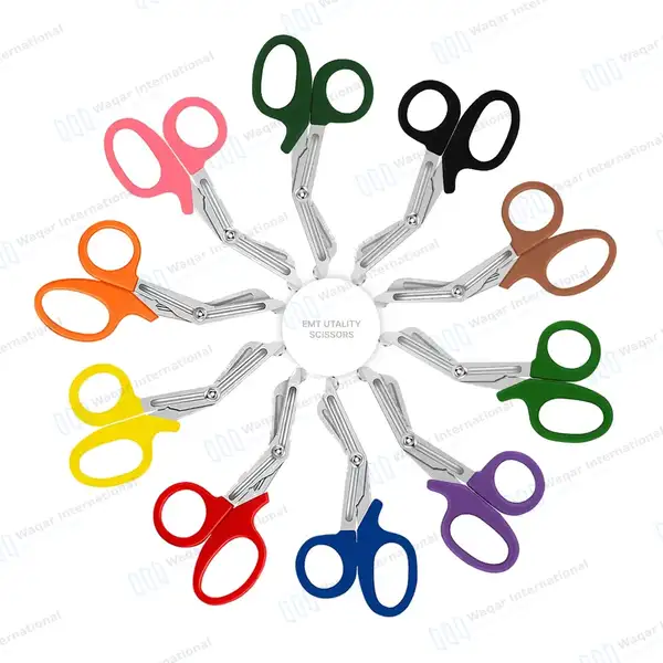10 Pcs EMT Trauma Scissors 7.25″ Set - surgical instruments manufactured by Waqar International, Sialkot - view 2