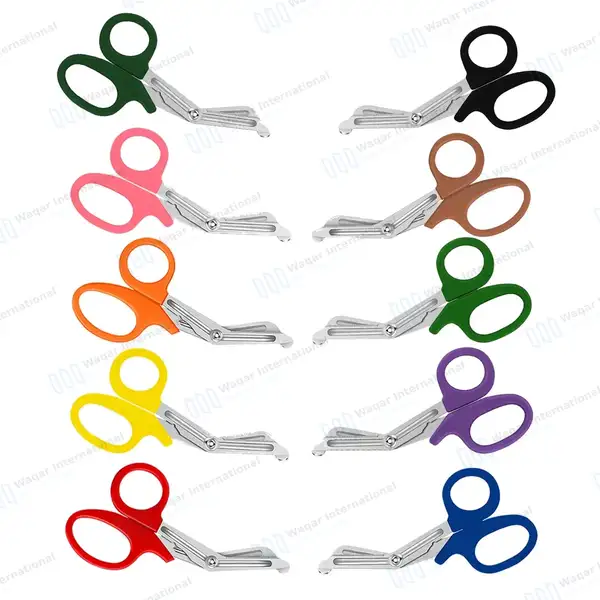 10 Pcs EMT Trauma Scissors 7.25″ Set - surgical instruments manufactured by Waqar International, Sialkot - view 5