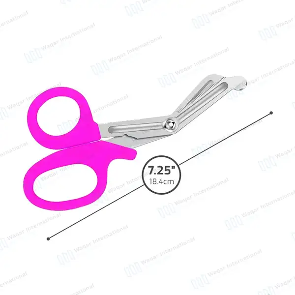 Magenta EMT/EMS Utility 7.25″ Paramedic Bandage Shears Scissors - surgical instruments manufactured by Waqar International, Sialkot - view 2