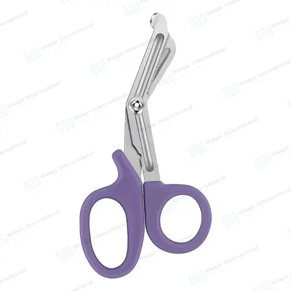 Light Purple EMT Utility 7.25″ Paramedic Bandage Shears Scissors - surgical instruments manufactured by Waqar International, Sialkot - view 5