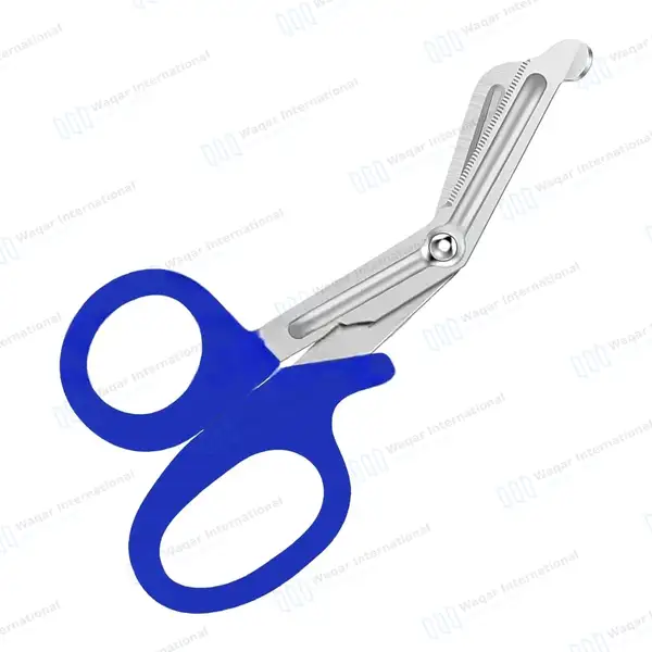 Royal Blue EMT/EMS Utility 7.25″ Paramedic Bandage Shears Scissors - surgical instruments manufactured by Waqar International, Sialkot - view 6
