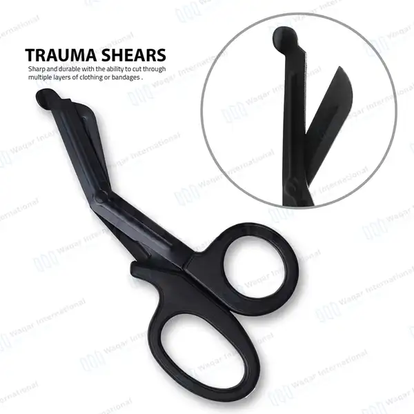 5 Pcs Black EMT Paramedic Tools Set with Holster - surgical instruments manufactured by Waqar International, Sialkot - view 3