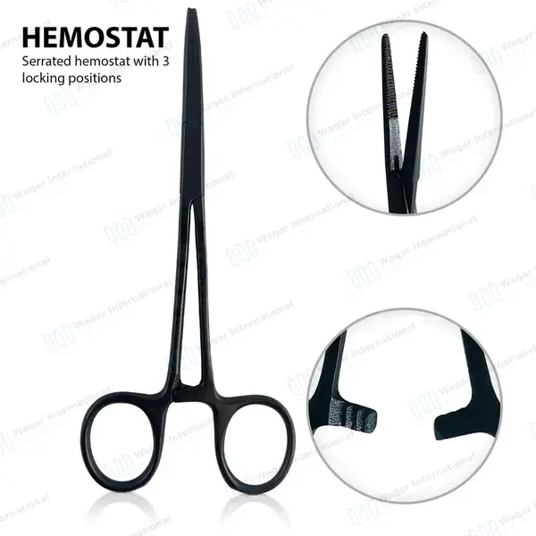 5 Pcs Black EMT Paramedic Tools Set with Holster - surgical instruments manufactured by Waqar International, Sialkot - view 5