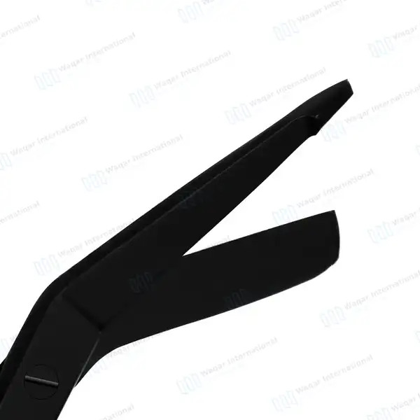 Tactical Black Lister Bandage Scissors 5.5″ - surgical instruments manufactured by Waqar International, Sialkot - view 2