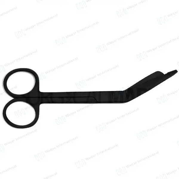 Tactical Black Lister Bandage Scissors 5.5″ - surgical instruments manufactured by Waqar International, Sialkot - view 5
