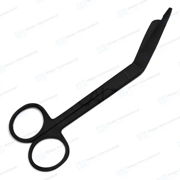 Tactical Black Lister Bandage Scissors 5.5″ - surgical instruments manufactured by Waqar International, Sialkot - view 6