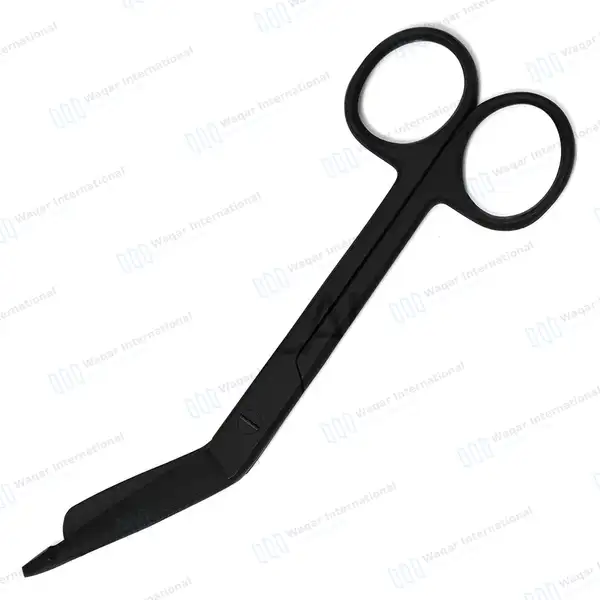 Tactical Black Lister Bandage Scissors 5.5″ - surgical instruments manufactured by Waqar International, Sialkot - view 7