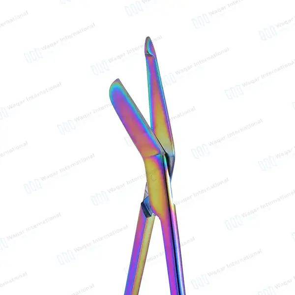 3 Pcs Rainbow Lister Bandage Scissors 7.25″ - surgical instruments manufactured by Waqar International, Sialkot - view 5