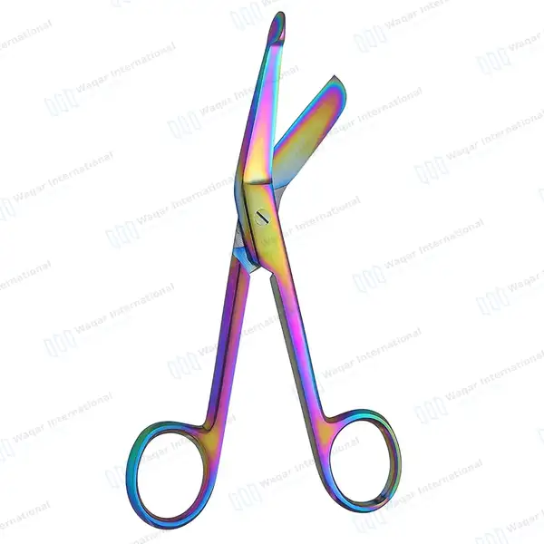 3 Pcs Rainbow Lister Bandage Scissors 7.25″ - surgical instruments manufactured by Waqar International, Sialkot - view 8