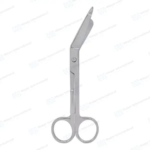 Lister Bandage Scissors 5.5″ with Pocket Clip - surgical instruments manufactured by Waqar International, Sialkot - view 2