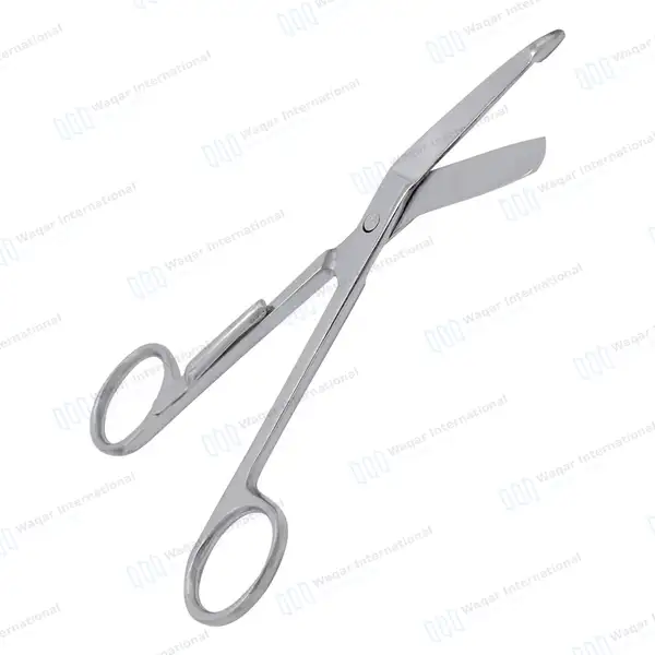 5 Pcs Lister Bandage Scissors 5.5″ with Pocket Clip - surgical instruments manufactured by Waqar International, Sialkot - view 4