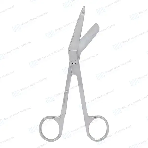 5 Pcs Lister Bandage Scissors 5.5″ with Pocket Clip - surgical instruments manufactured by Waqar International, Sialkot - view 5