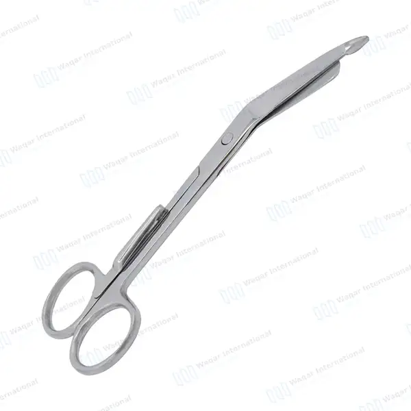 5 Pcs Lister Bandage Scissors 5.5″ with Pocket Clip - surgical instruments manufactured by Waqar International, Sialkot - view 6