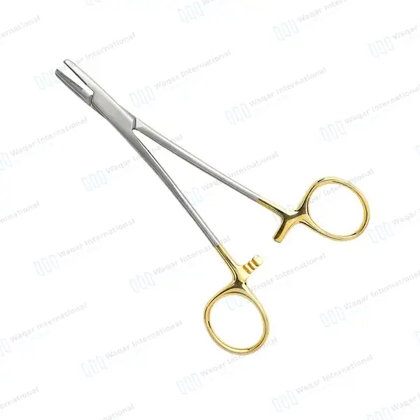 TC Mayo Hegar Needle Holder Driver 6″ Cross Serrated - surgical instruments manufactured by Waqar International, Sialkot - view 2