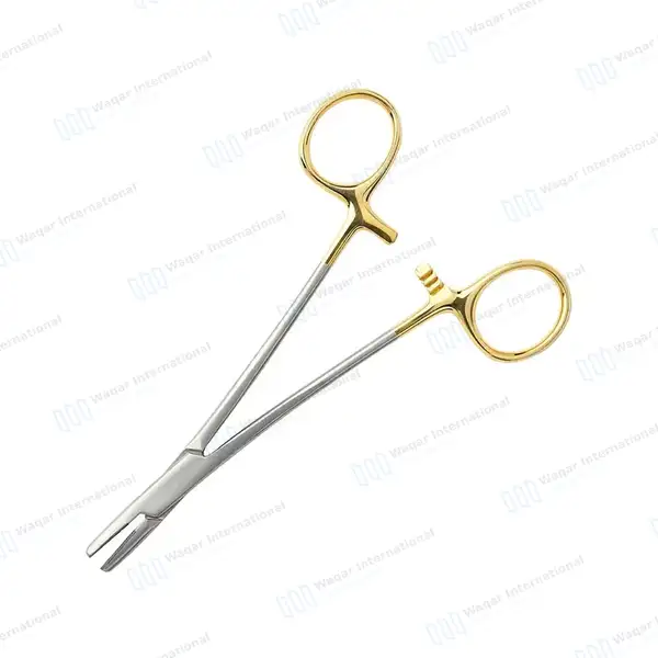 TC Mayo Hegar Needle Holder Driver 6″ Cross Serrated - surgical instruments manufactured by Waqar International, Sialkot - view 6