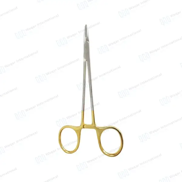 TC Mayo Hegar Needle Holder Driver 6″ Cross Serrated - surgical instruments manufactured by Waqar International, Sialkot - view 7