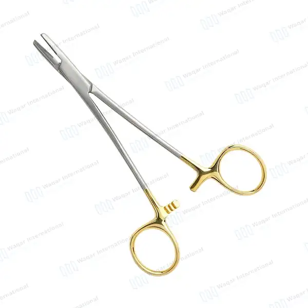TC Mayo Hegar Needle Holder Driver 7″ Cross Serrated - surgical instruments manufactured by Waqar International, Sialkot - view 2