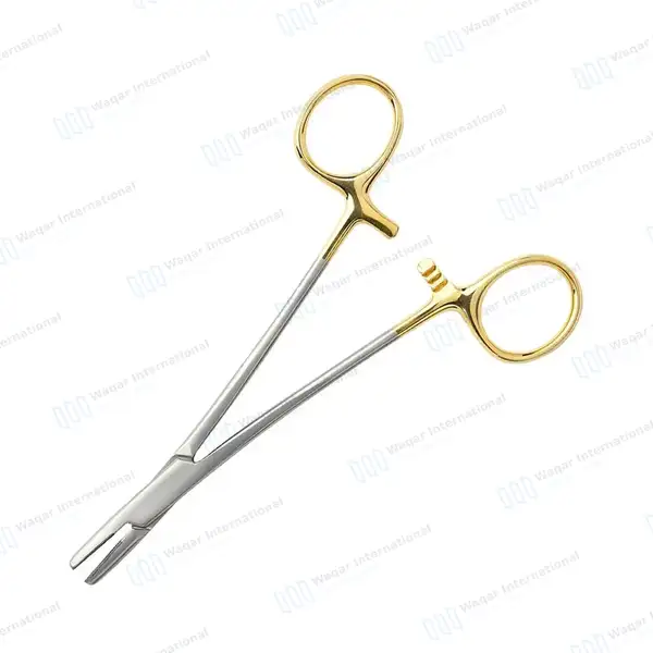 TC Mayo Hegar Needle Holder Driver 7″ Cross Serrated - surgical instruments manufactured by Waqar International, Sialkot - view 7