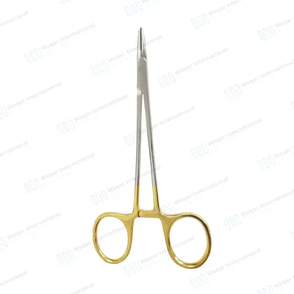 TC Mayo Hegar Needle Holder Driver 8″ Cross Serrated - surgical instruments manufactured by Waqar International, Sialkot - view 5