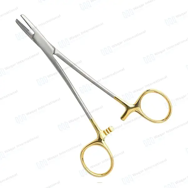 TC Mayo Hegar Needle Holder Driver 10″ Cross Serrated - surgical instruments manufactured by Waqar International, Sialkot - view 2
