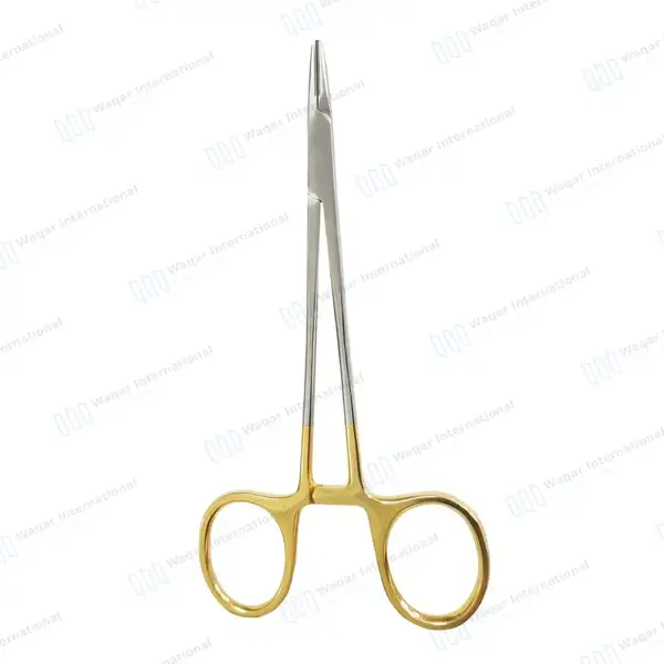 TC Mayo Hegar Needle Holder Driver 10″ Cross Serrated - surgical instruments manufactured by Waqar International, Sialkot - view 5