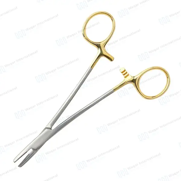 TC Mayo Hegar Needle Holder Driver 10″ Cross Serrated - surgical instruments manufactured by Waqar International, Sialkot - view 7