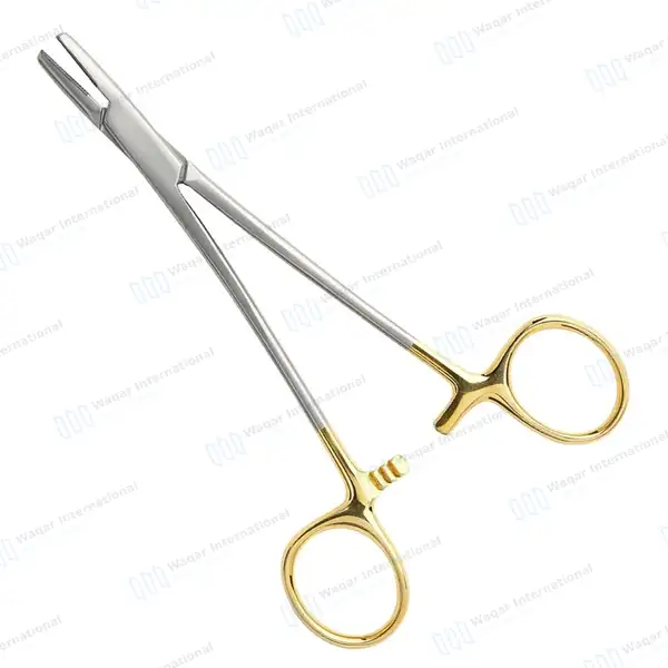 TC Mayo Hegar Needle Holder Driver 12″ Cross Serrated - surgical instruments manufactured by Waqar International, Sialkot - view 2