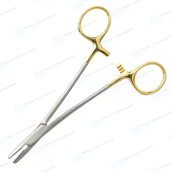 TC Mayo Hegar Needle Holder Driver 12″ Cross Serrated - surgical instruments manufactured by Waqar International, Sialkot - view 7