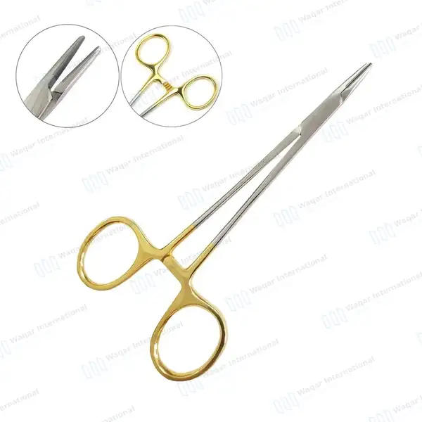 4 TC Mayo Hegar Needle Holder Driver 5.5″, 6″, 7″, 8″ Set - surgical instruments manufactured by Waqar International, Sialkot - view 2