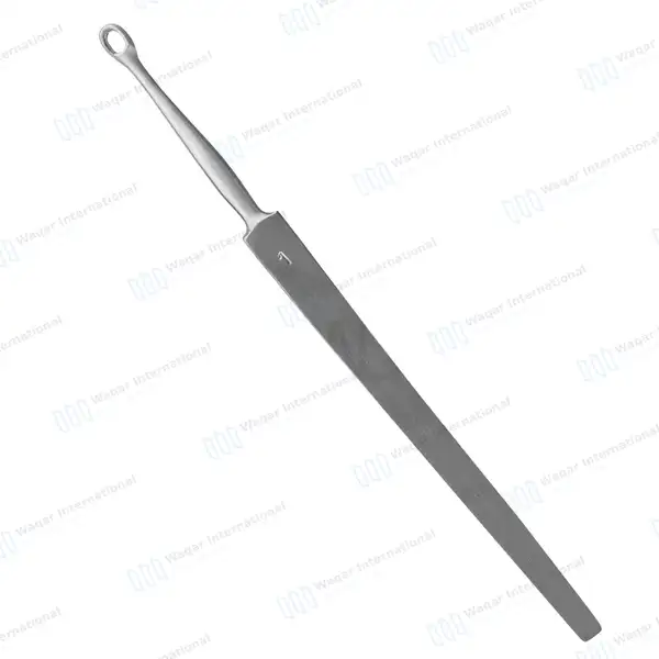 Fox Dermal Curette 1mm Round Tip – 5.5″ (14cm) Straight - surgical instruments manufactured by Waqar International, Sialkot - view 6