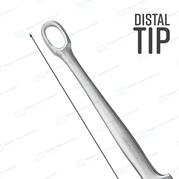 Fox Dermal Curette 2mm Round Tip – 5.5″ (14cm) Straight - surgical instruments manufactured by Waqar International, Sialkot - view 4