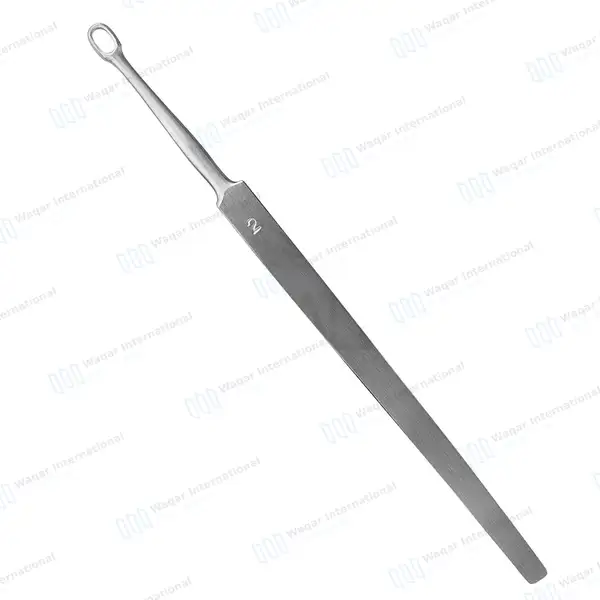 Fox Dermal Curette 2mm Round Tip – 5.5″ (14cm) Straight - surgical instruments manufactured by Waqar International, Sialkot - view 6