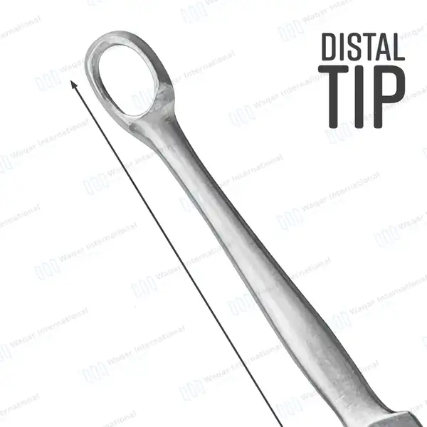 Fox Dermal Curette 3mm Round Tip – 5.5″ (14cm) Straight - surgical instruments manufactured by Waqar International, Sialkot - view 3