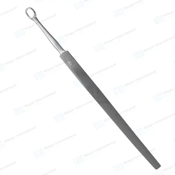 Fox Dermal Curette 3mm Round Tip – 5.5″ (14cm) Straight - surgical instruments manufactured by Waqar International, Sialkot - view 6