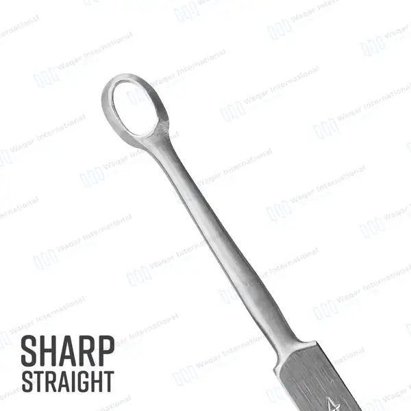 Fox Dermal Curette 4mm Round Tip – 5.5″ (14cm) Straight - surgical instruments manufactured by Waqar International, Sialkot - view 3