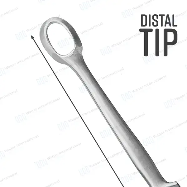 Fox Dermal Curette 4mm Round Tip – 5.5″ (14cm) Straight - surgical instruments manufactured by Waqar International, Sialkot - view 4