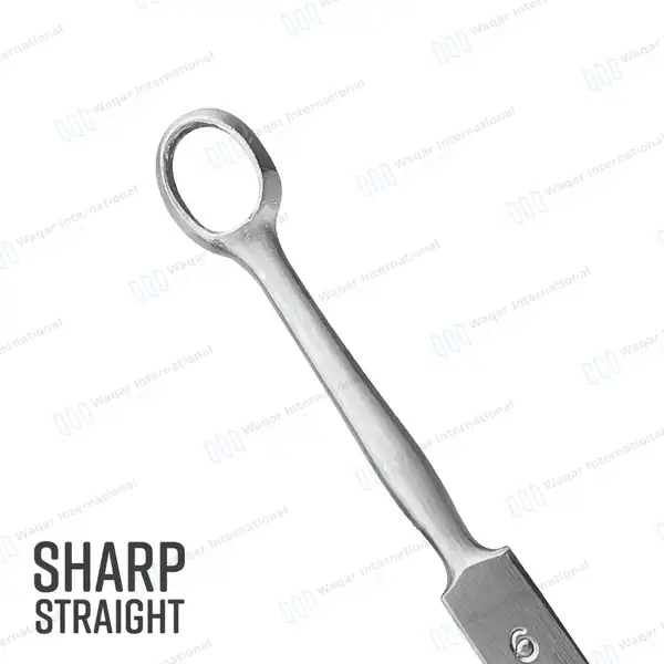 Fox Dermal Curette 6mm Round Tip – 5.5″ (14cm) Straight - surgical instruments manufactured by Waqar International, Sialkot - view 3